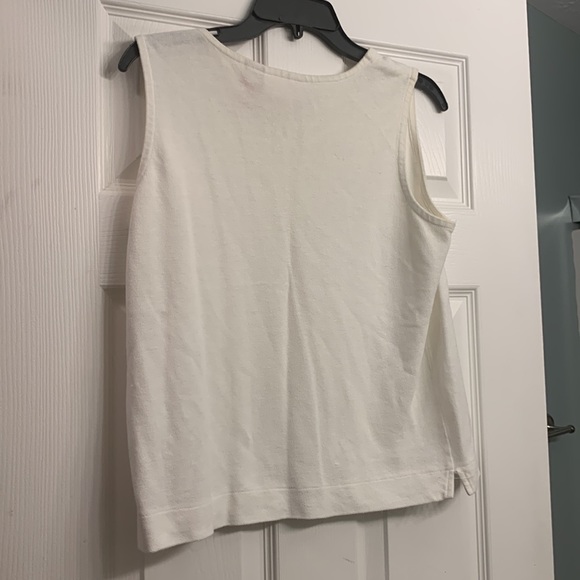 Liz Claiborne white tank top size medium - Picture 6 of 6